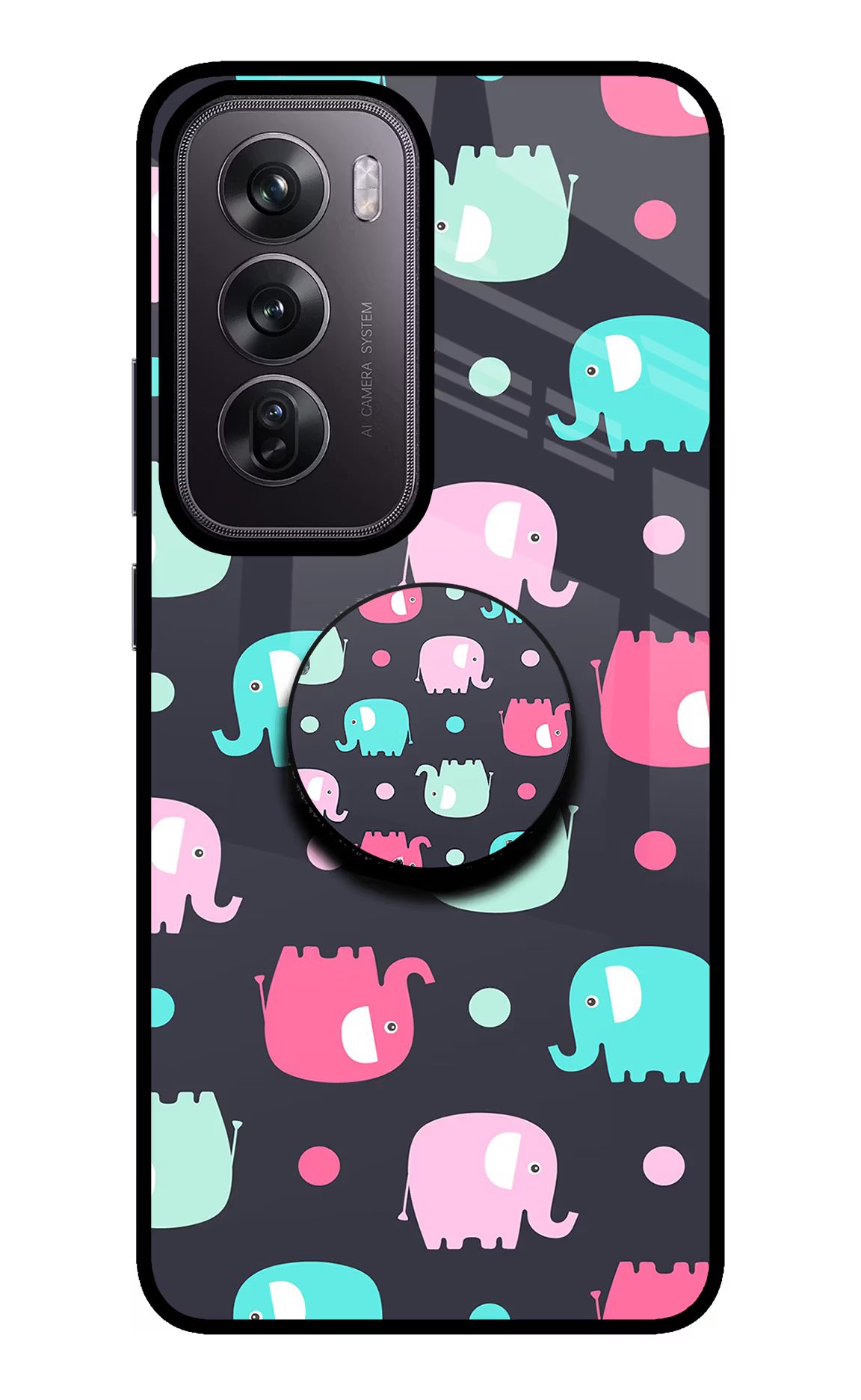 Baby Elephants Oppo Reno12 Pro 5G Pop Case by Casekaro