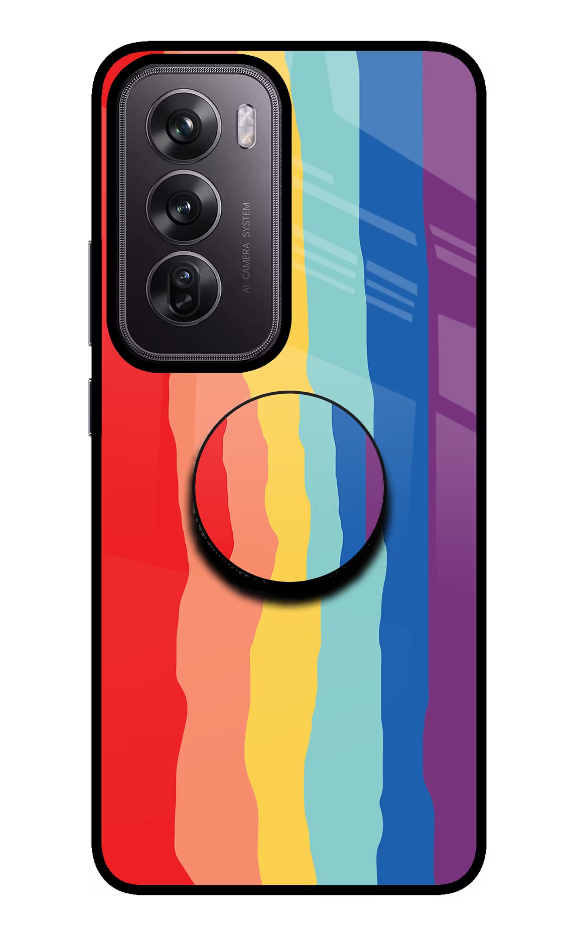 Rainbow Oppo Reno12 Pro 5G Pop Case by Casekaro