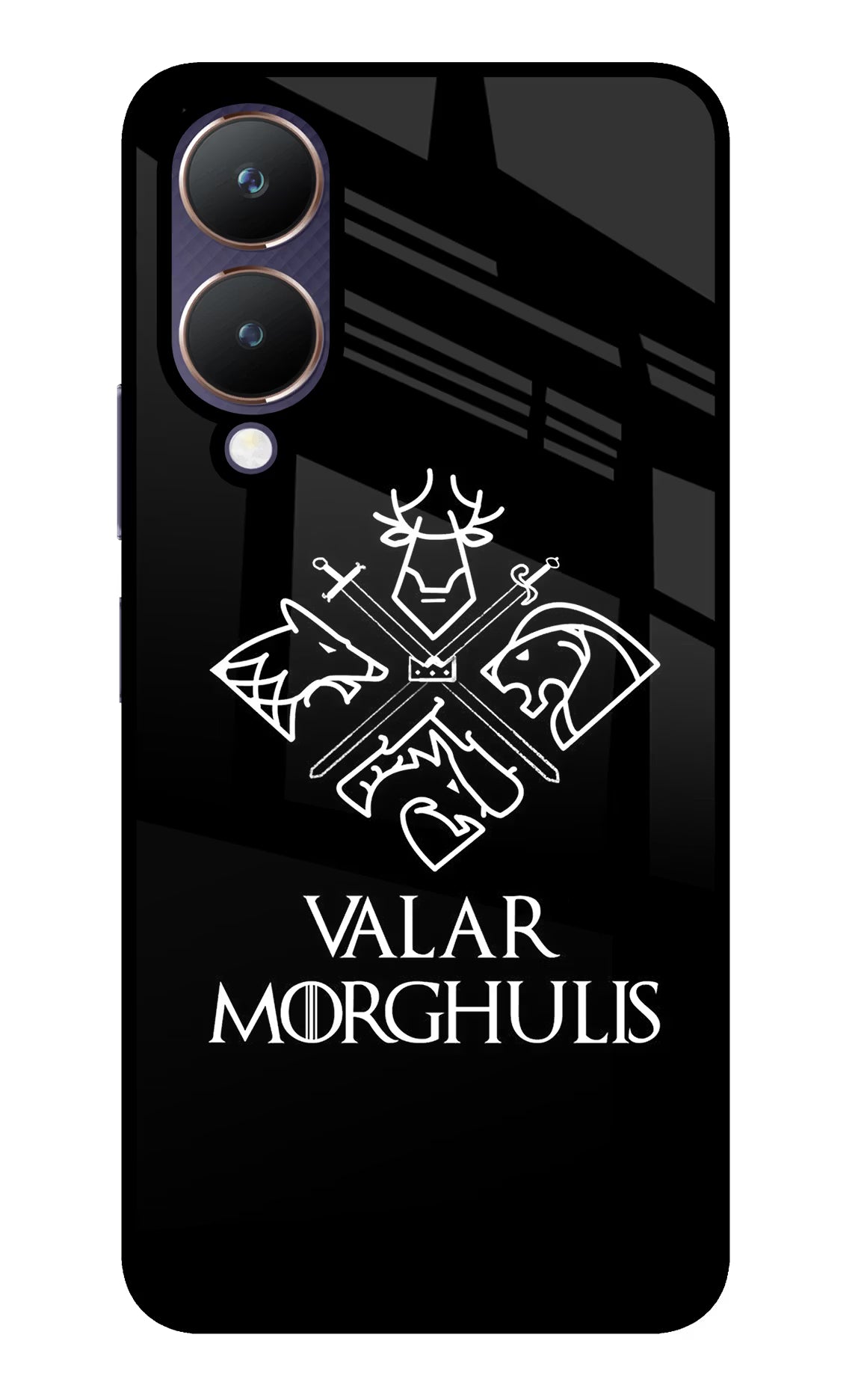 Valar Morghulis | Game Of Thrones Vivo Y28 5G Glass Case Back Cover by Casekaro