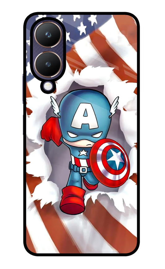 Captain America Vivo Y28 5G Glass Case