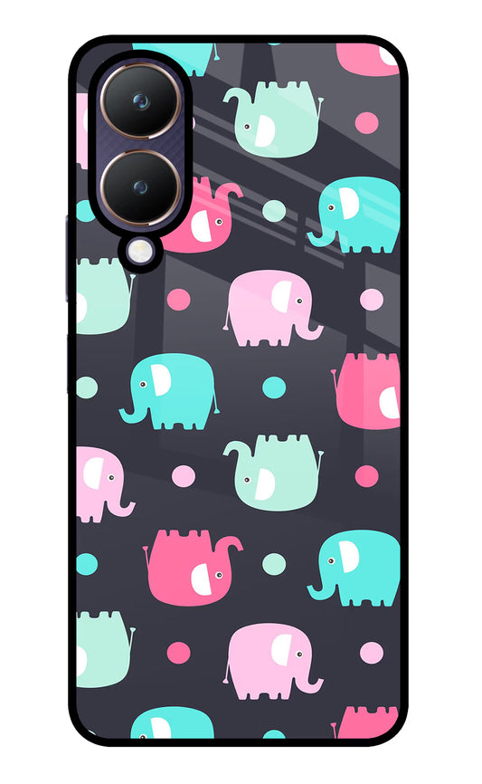 Elephants Vivo Y28 5G Glass Case