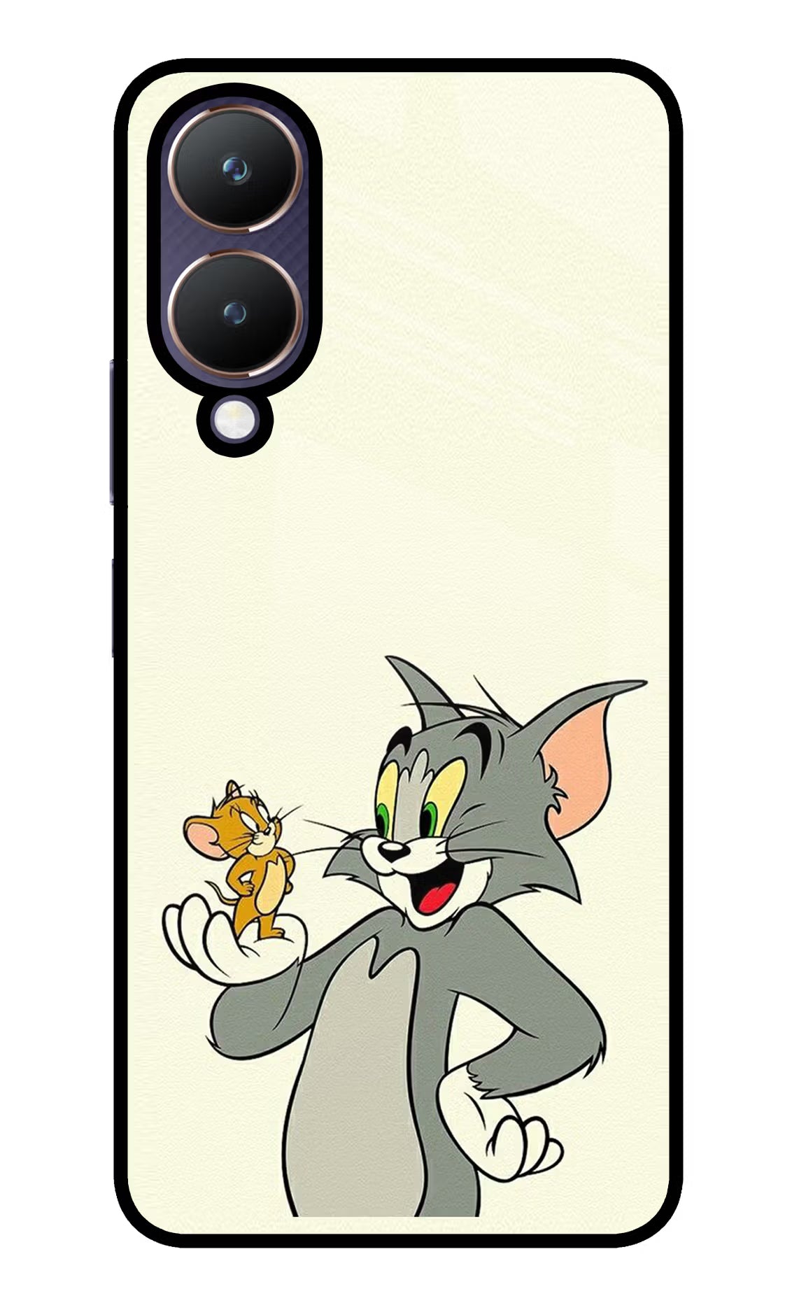 Tom & Jerry Vivo Y28 5G Glass Case Back Cover by Casekaro