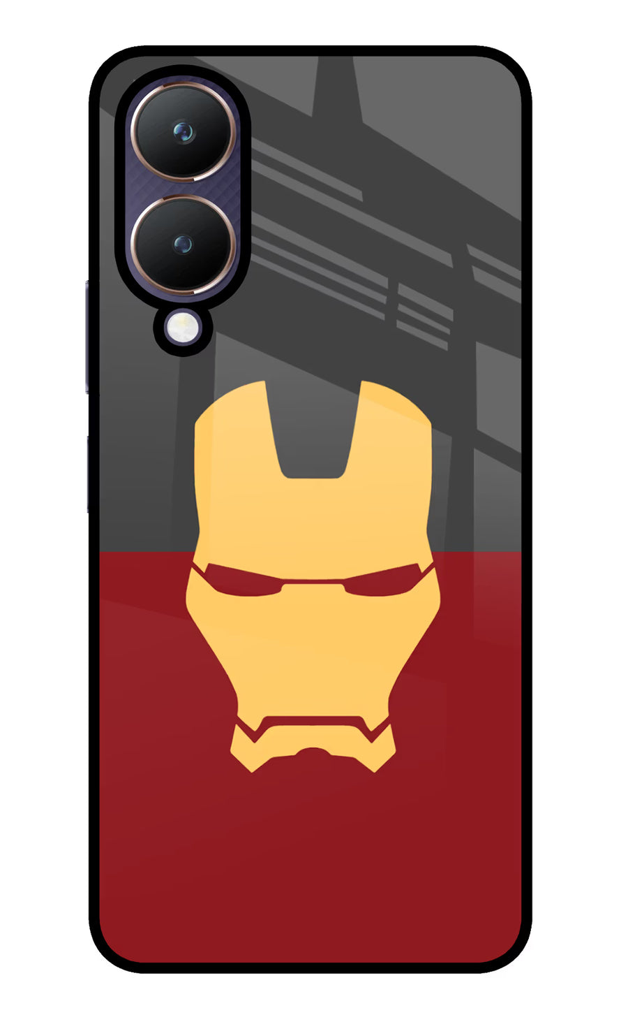 Ironman Vivo Y28 5G Back Cover, Glass case