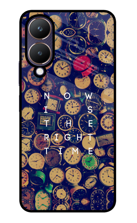Now is the Right Time Quote Vivo Y28 5G Glass Case