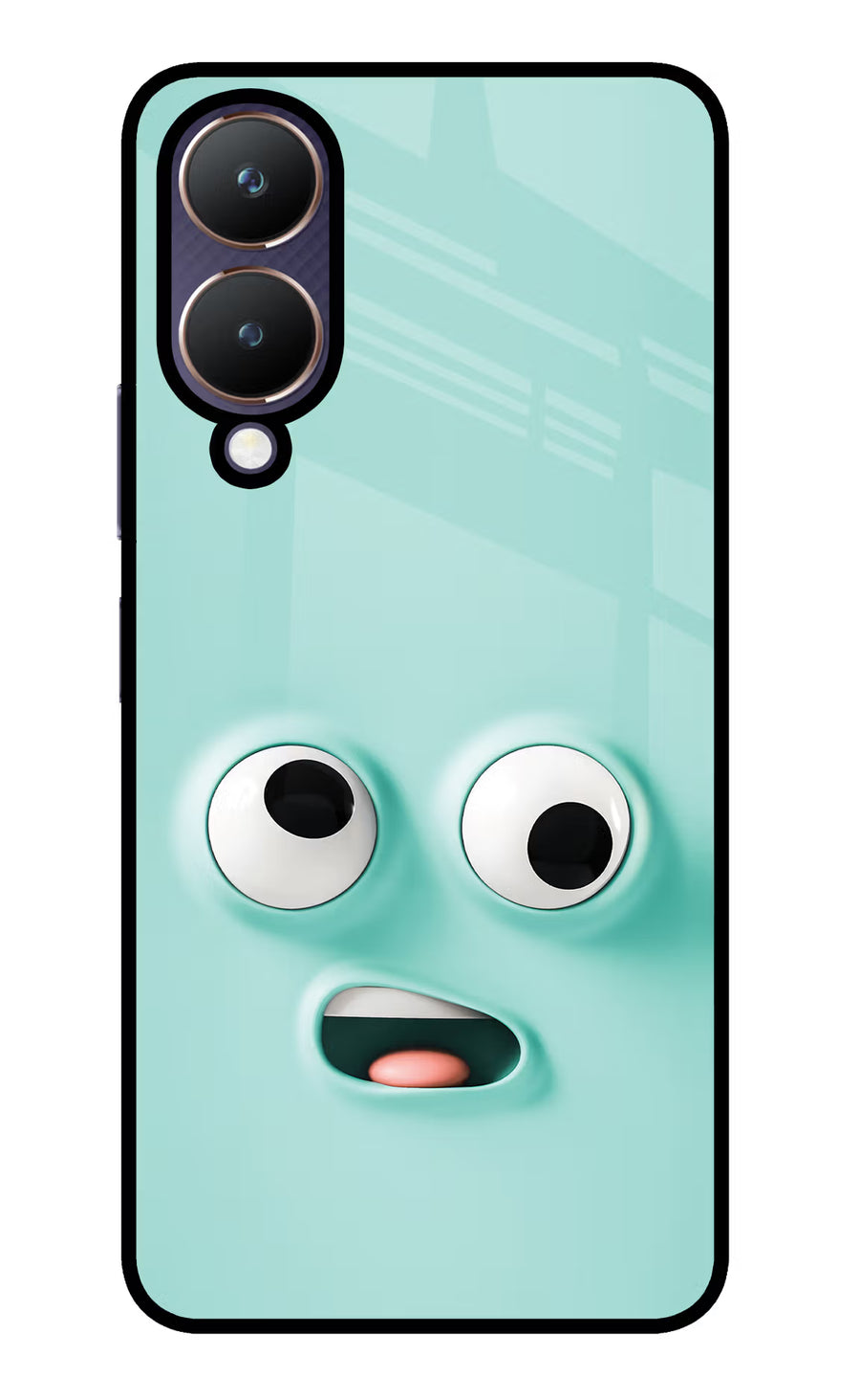 Funny Cartoon Vivo Y28 5G Back Cover, Glass case