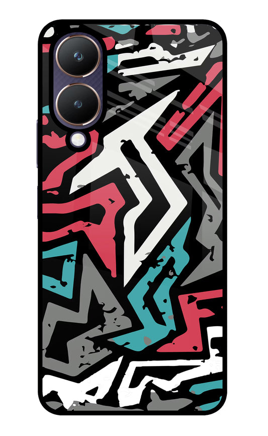Geometric Graffiti Vivo Y28 5G Glass Case