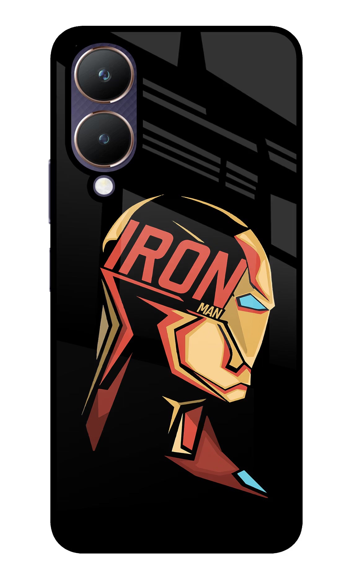 IronMan Vivo Y28 5G Glass Case Back Cover by Casekaro