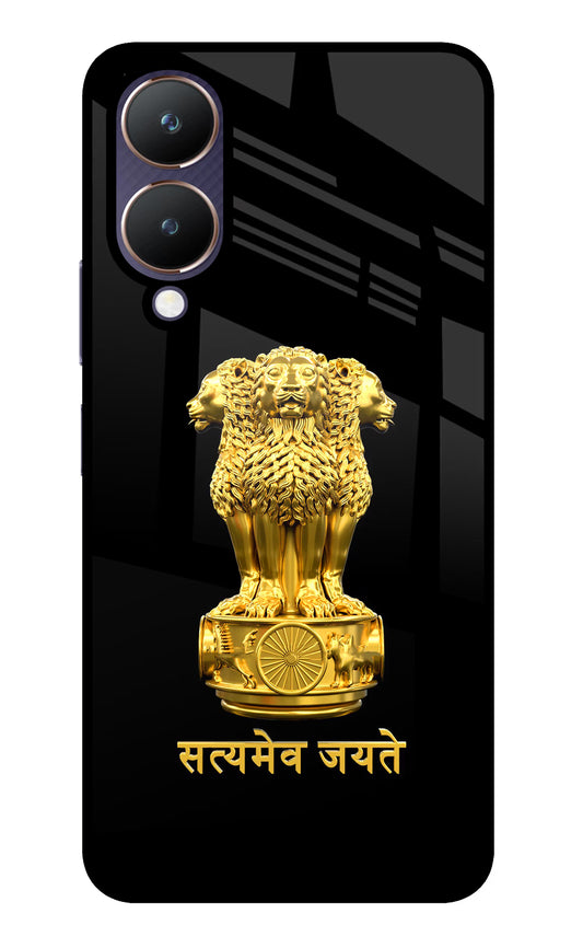 Satyamev Jayate Golden Vivo Y28 5G Glass Case