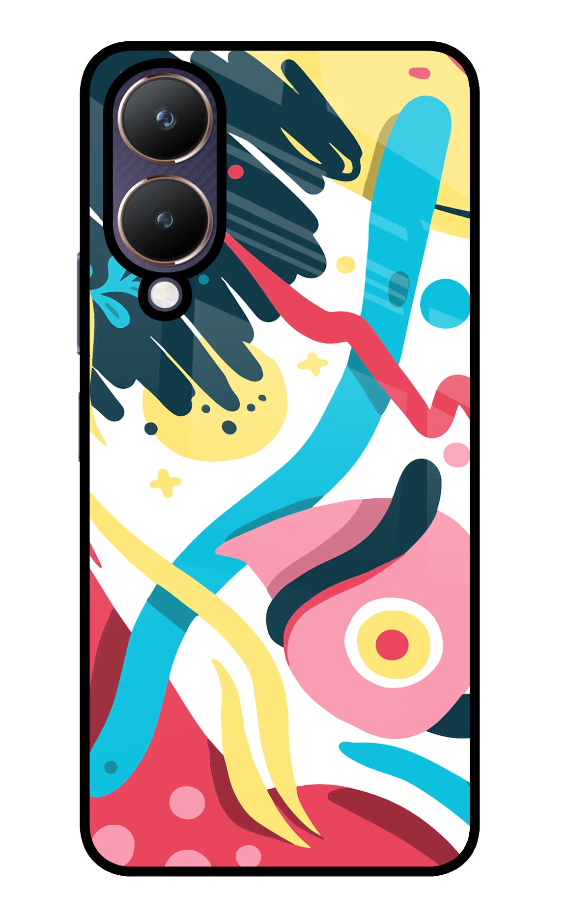 Trippy Vivo Y28 5G Glass Case