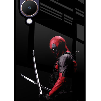 Deadpool Vivo Y28 5G Glass Case Back Cover by Casekaro