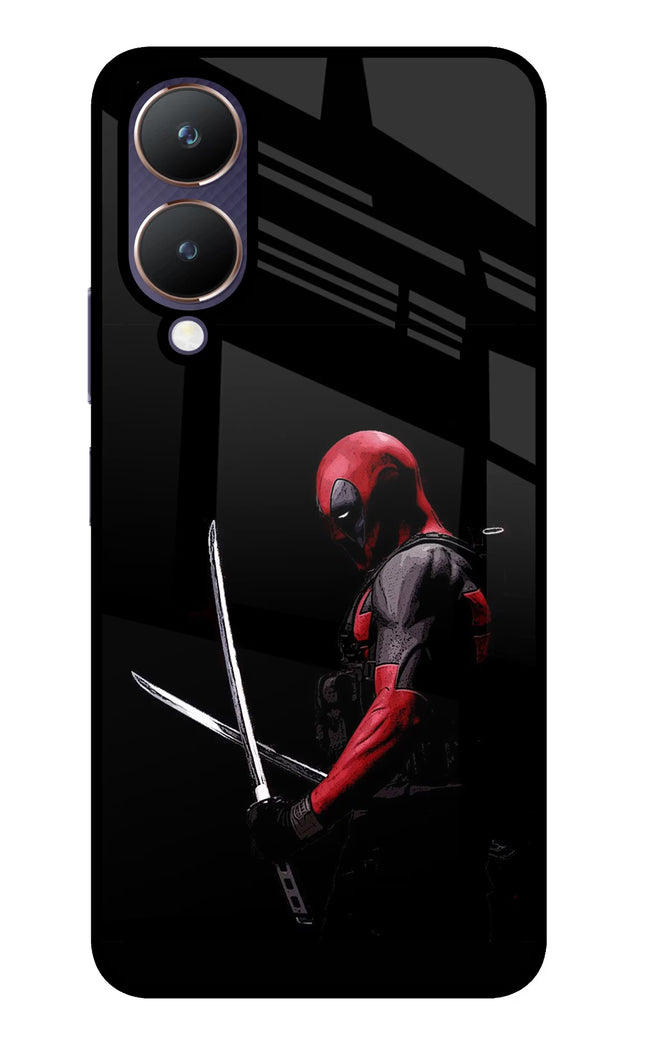 Deadpool Vivo Y28 5G Glass Case Back Cover by Casekaro