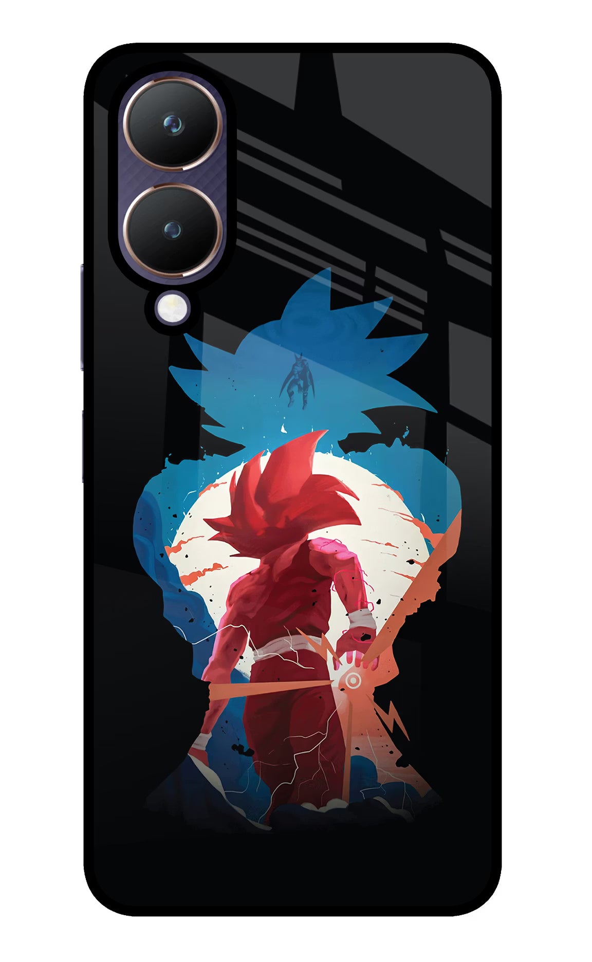 Goku Vivo Y28 5G Glass Case Back Cover by Casekaro