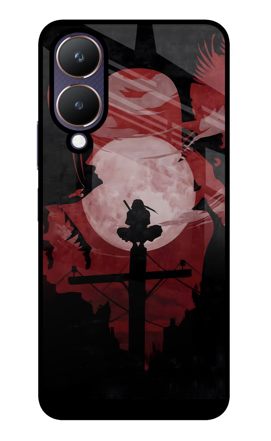 Naruto Anime Vivo Y28 5G Glass Case Back Cover by Casekaro