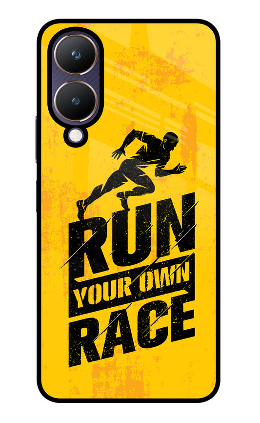 Run Your Own Race Vivo Y28 5G Glass Case