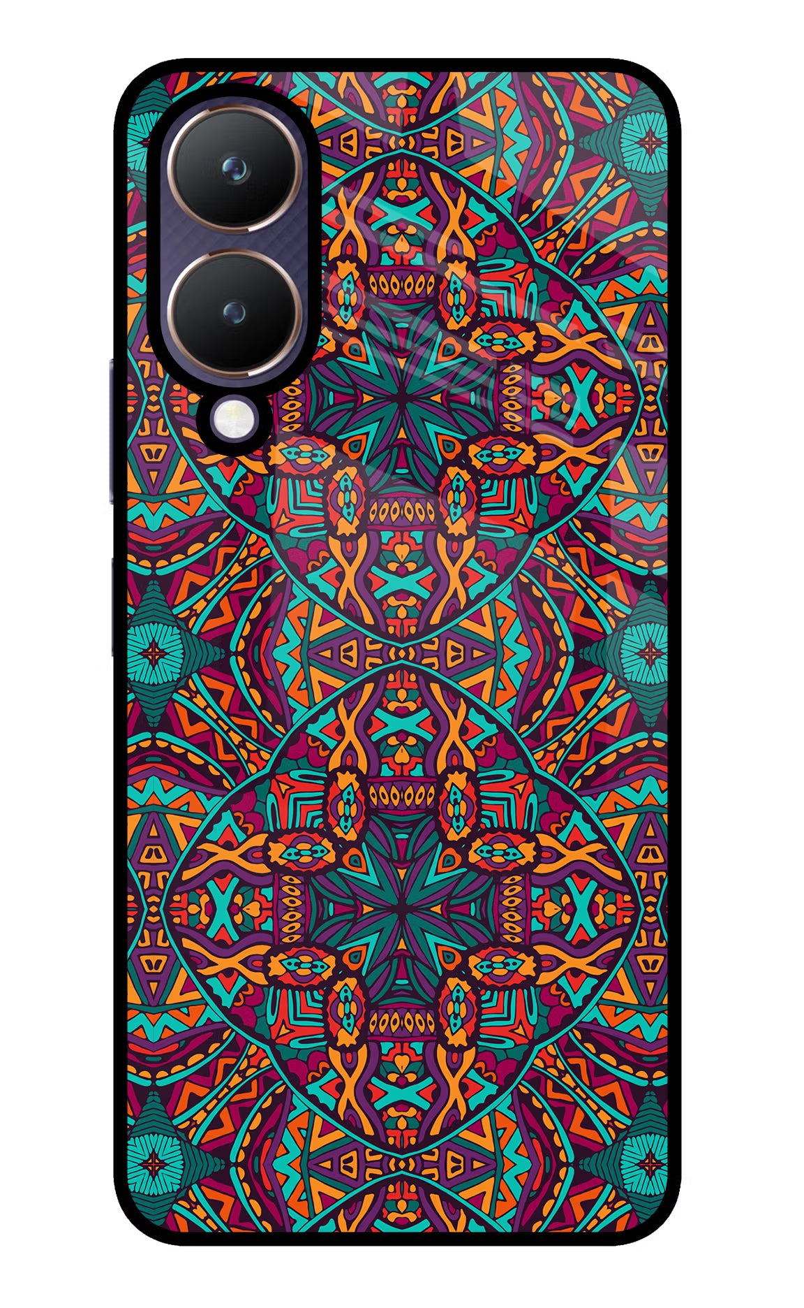 Colour Mandala Vivo Y28 5G Glass Case