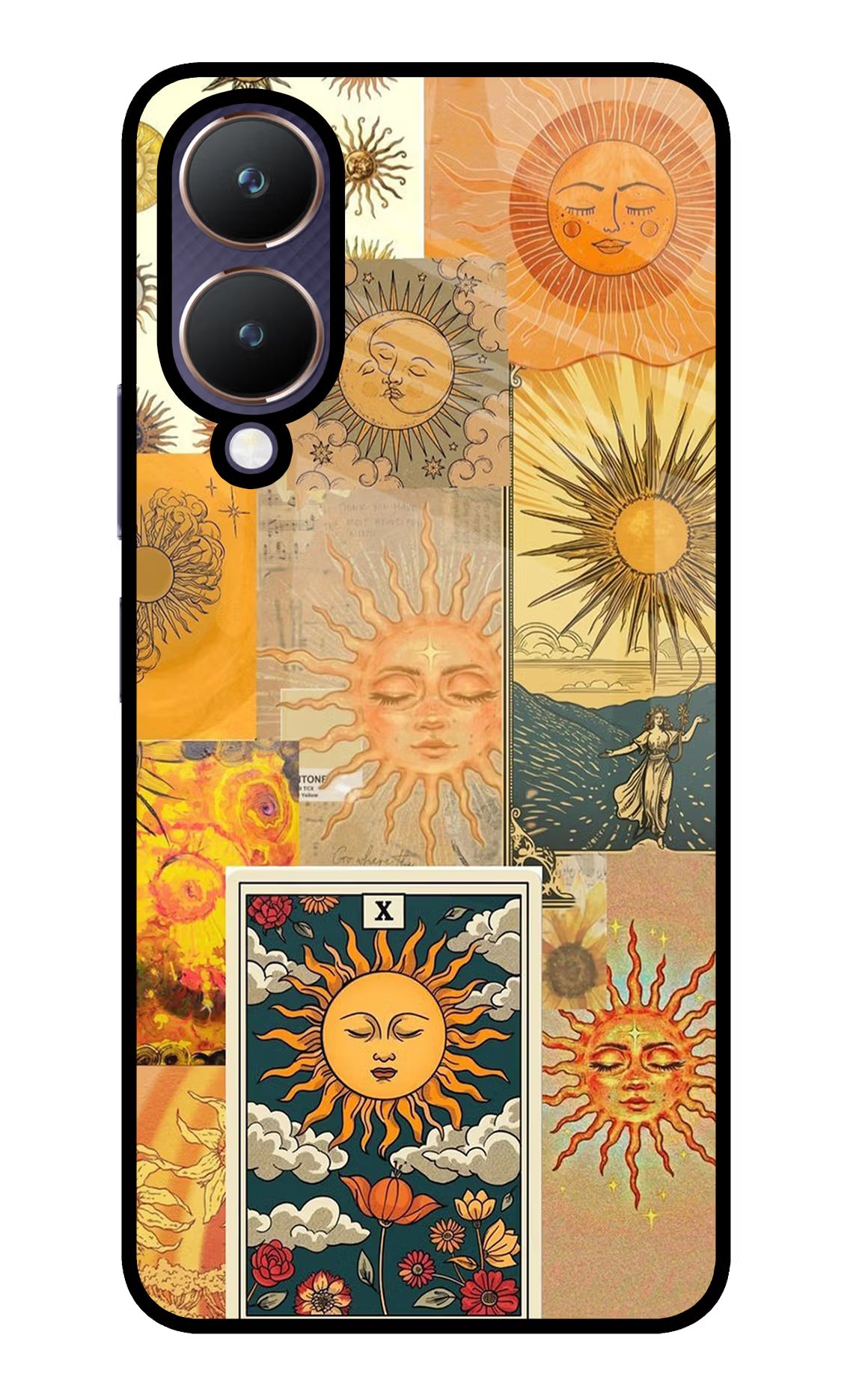 Sun Vivo Y28 5G Glass Case Back Cover by Casekaro