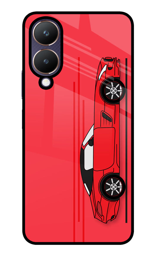 Red Velocity Vivo Y28 5G Glass Case