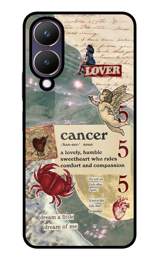 Cancer Zodiac Vivo Y28 5G Glass Case