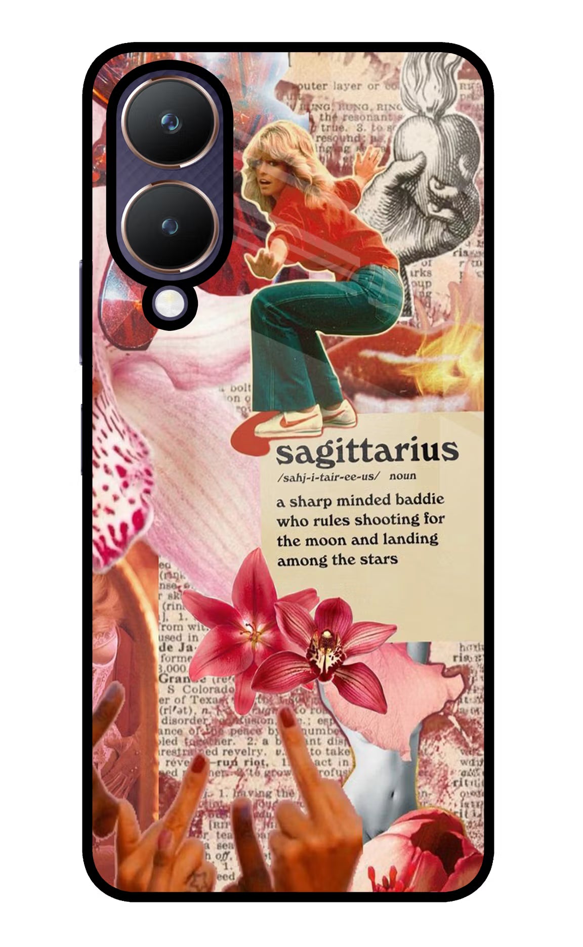 Sagittarius Zodiac Vivo Y28 5G Glass Case