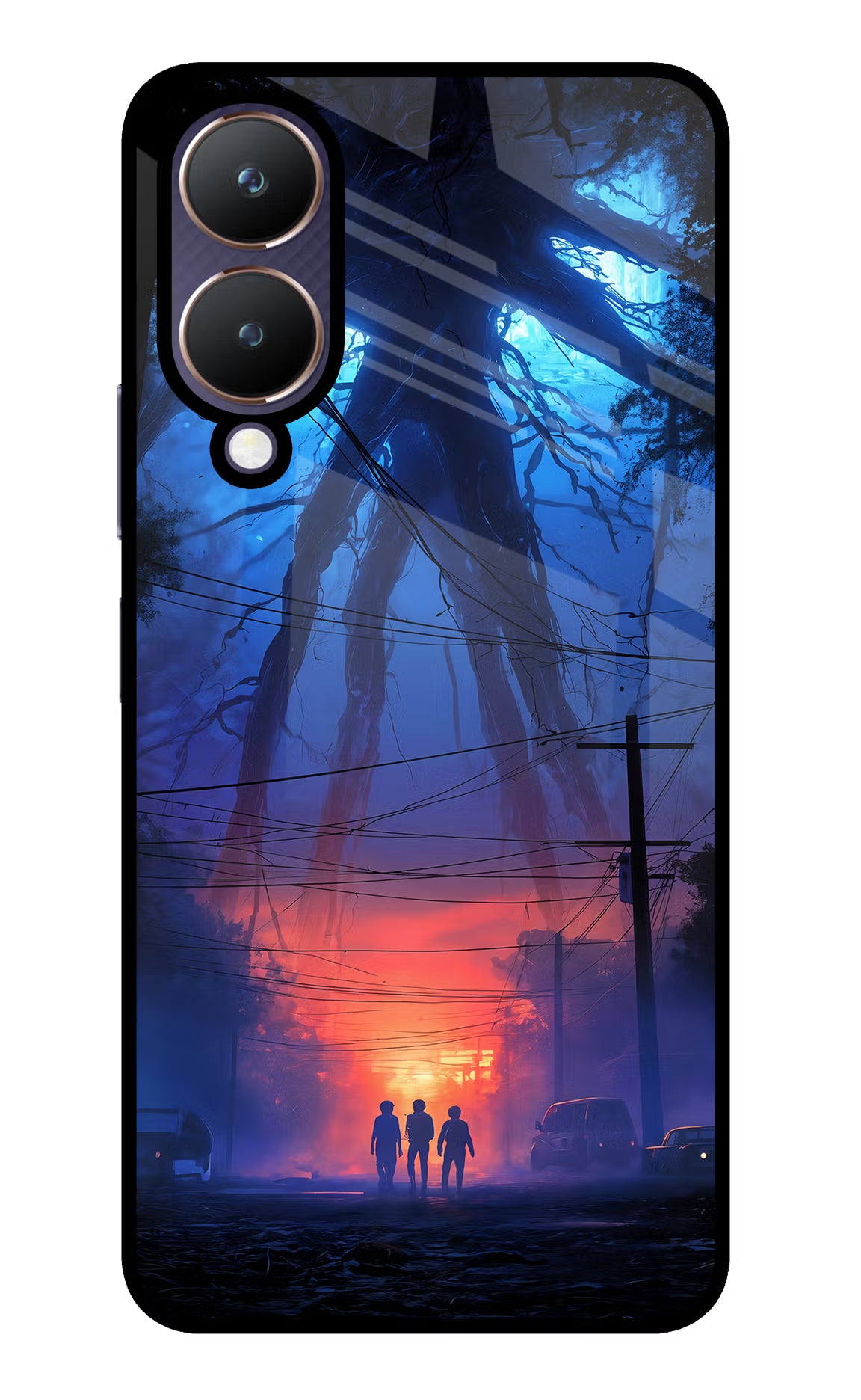 Ordinary Things Shadow Vivo Y28 5G Glass Case Back Cover by Casekaro