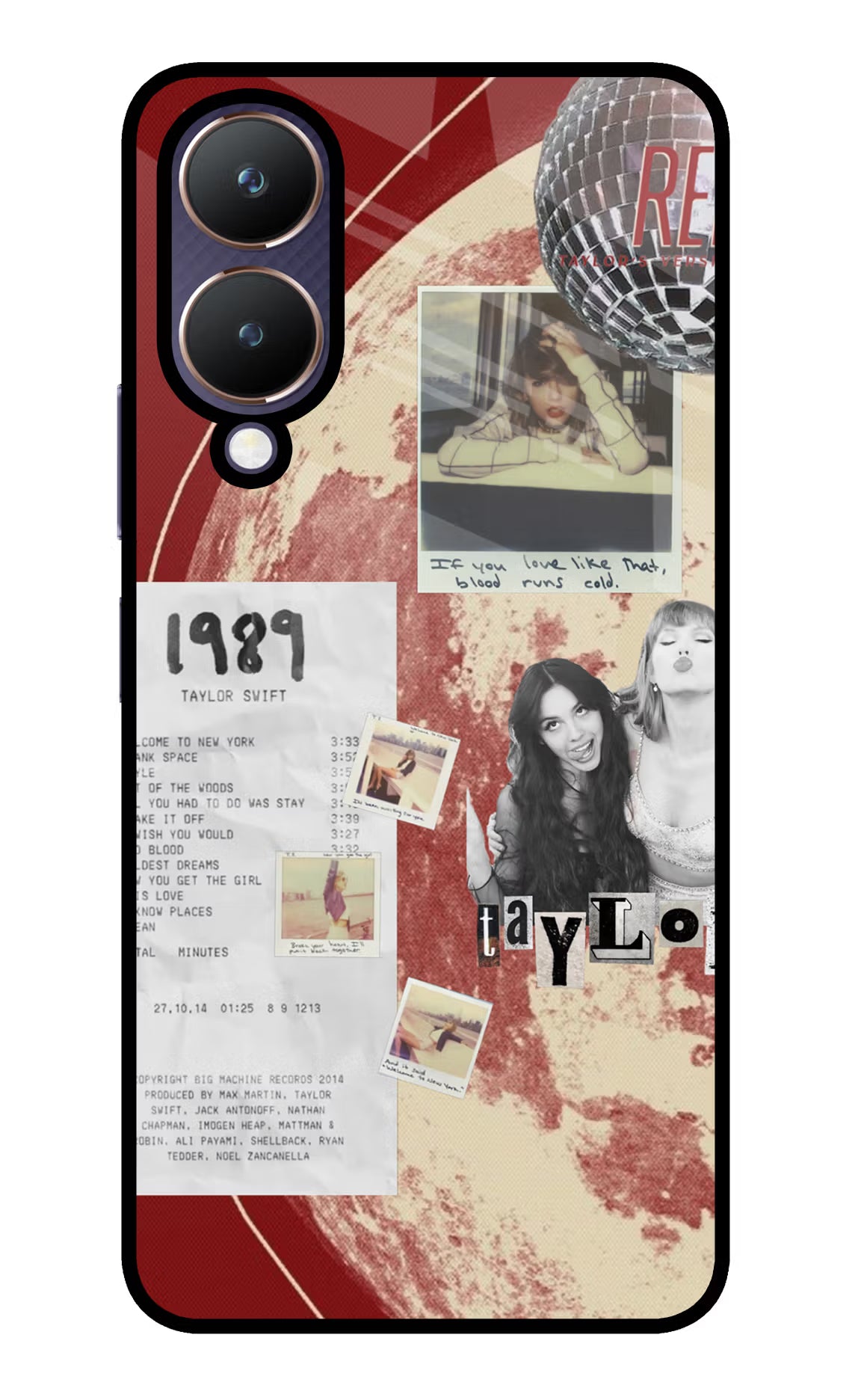 Taylor Swift Vivo Y28 5G Glass Case