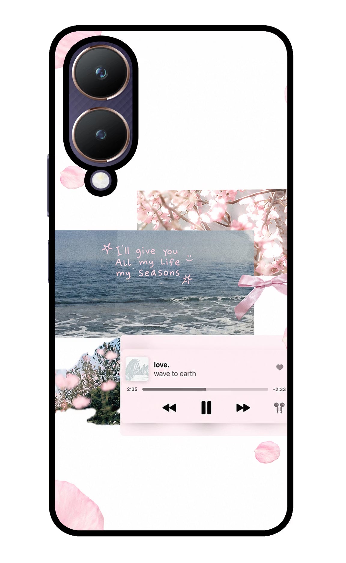 Wave to earth Vivo Y28 5G Glass Case