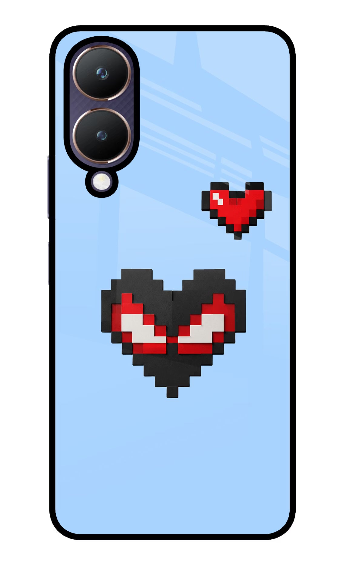 Peter Heart Vivo Y28 5G Glass Case
