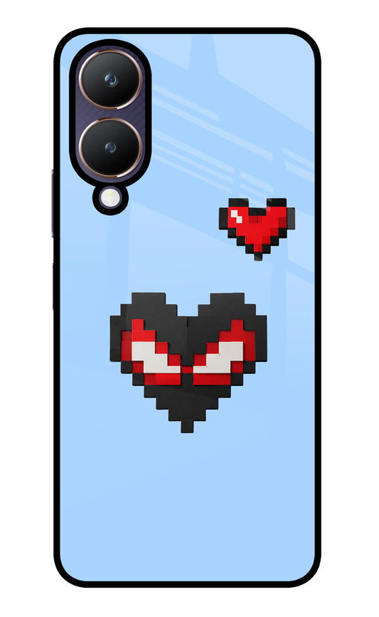 Peter Heart Vivo Y28 5G Glass Case