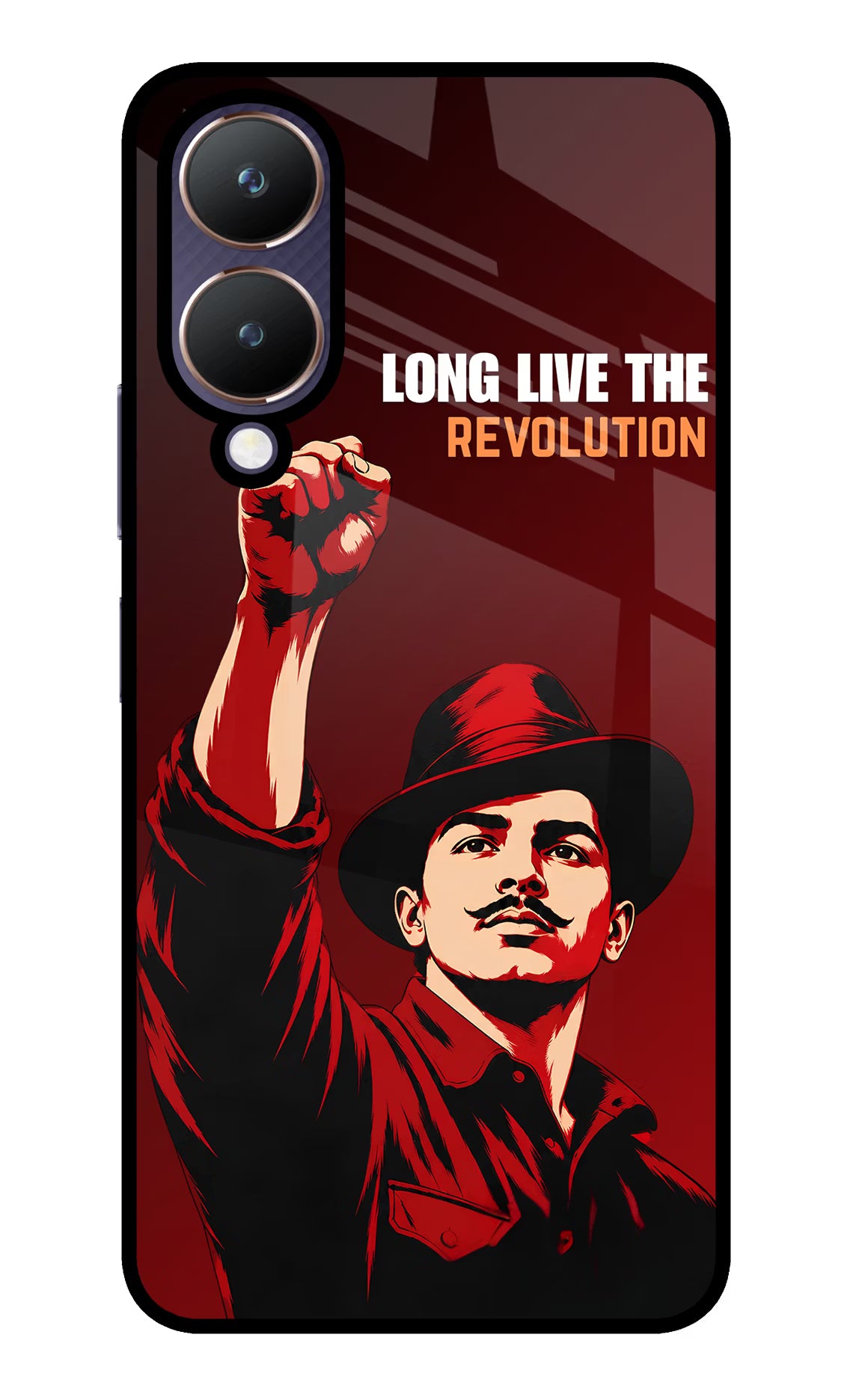Bhagat Singh Revolution Vivo Y28 5G Glass Case