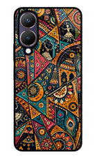 Folk Print Vivo Y28 5G Glass Case