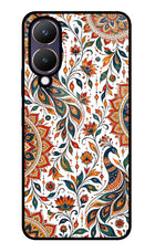 White Mayura Vivo Y28 5G Glass Case
