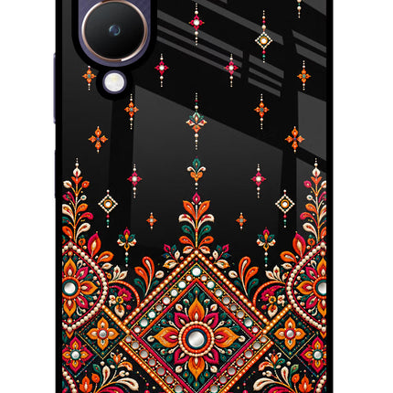 Noir Mehfil Vivo Y28 5G Glass Case
