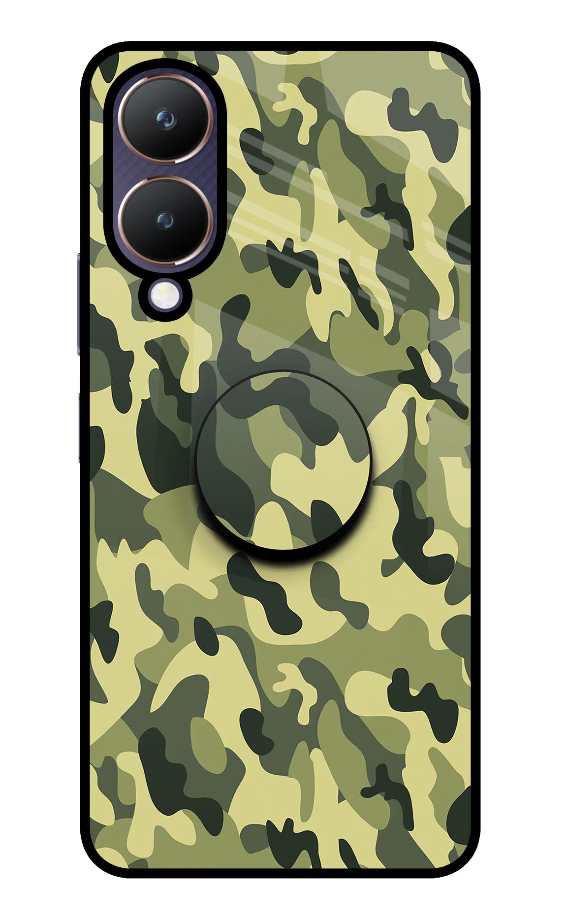 Camouflage Vivo Y28 5G Pop Case by Casekaro