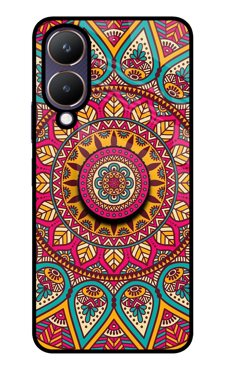 Mandala Vivo Y28 5G Pop Case, Glass case