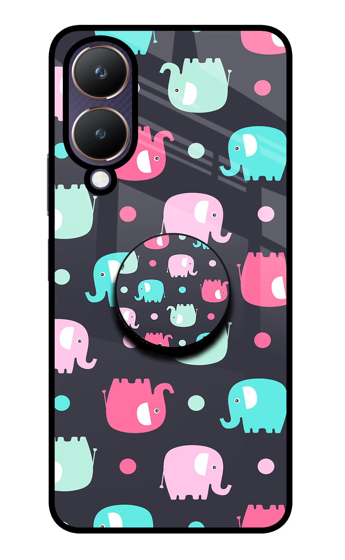 Baby Elephants Vivo Y28 5G Pop Case by Casekaro