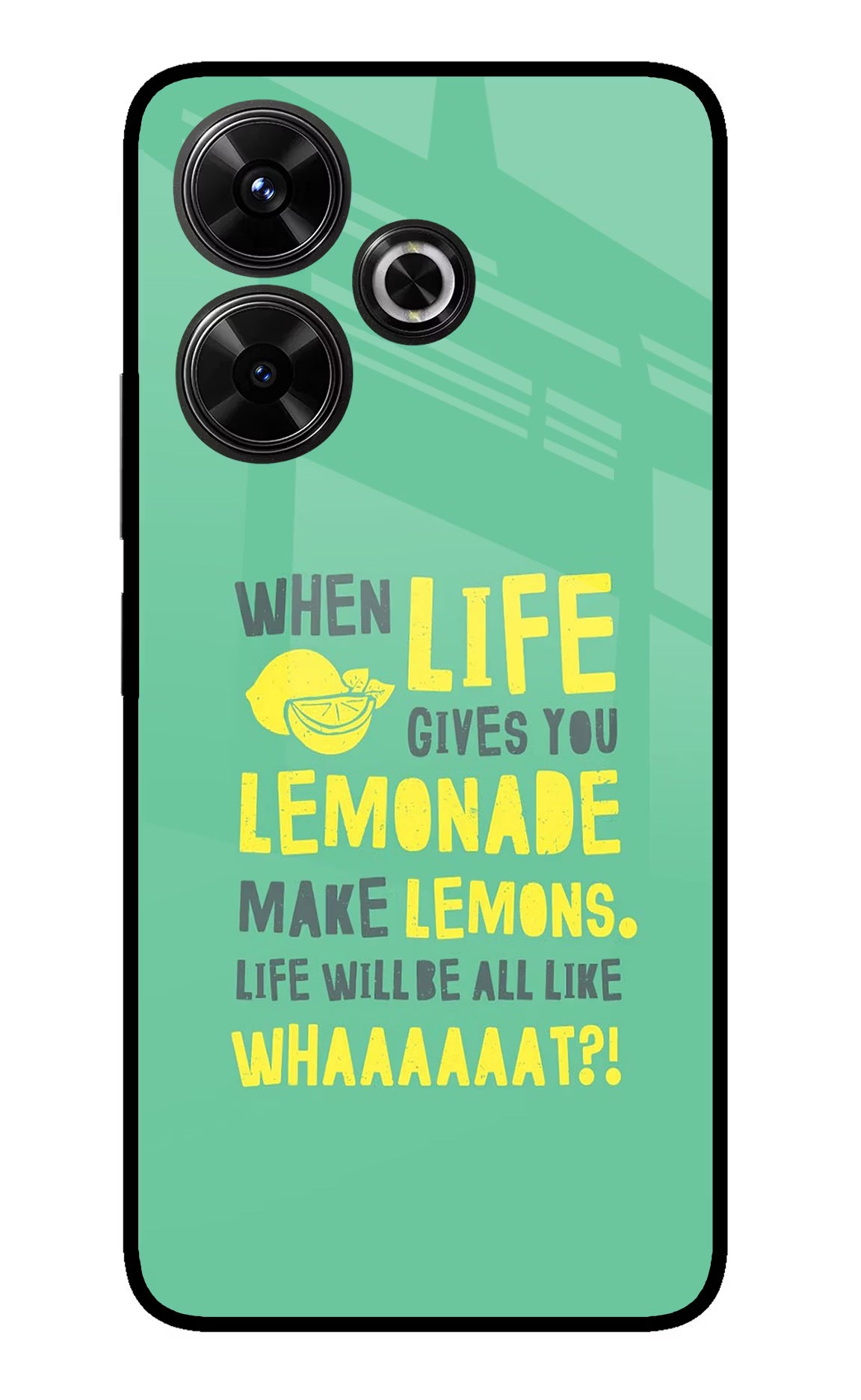 Quote Redmi 13 5G Glass Case Back Cover by Casekaro