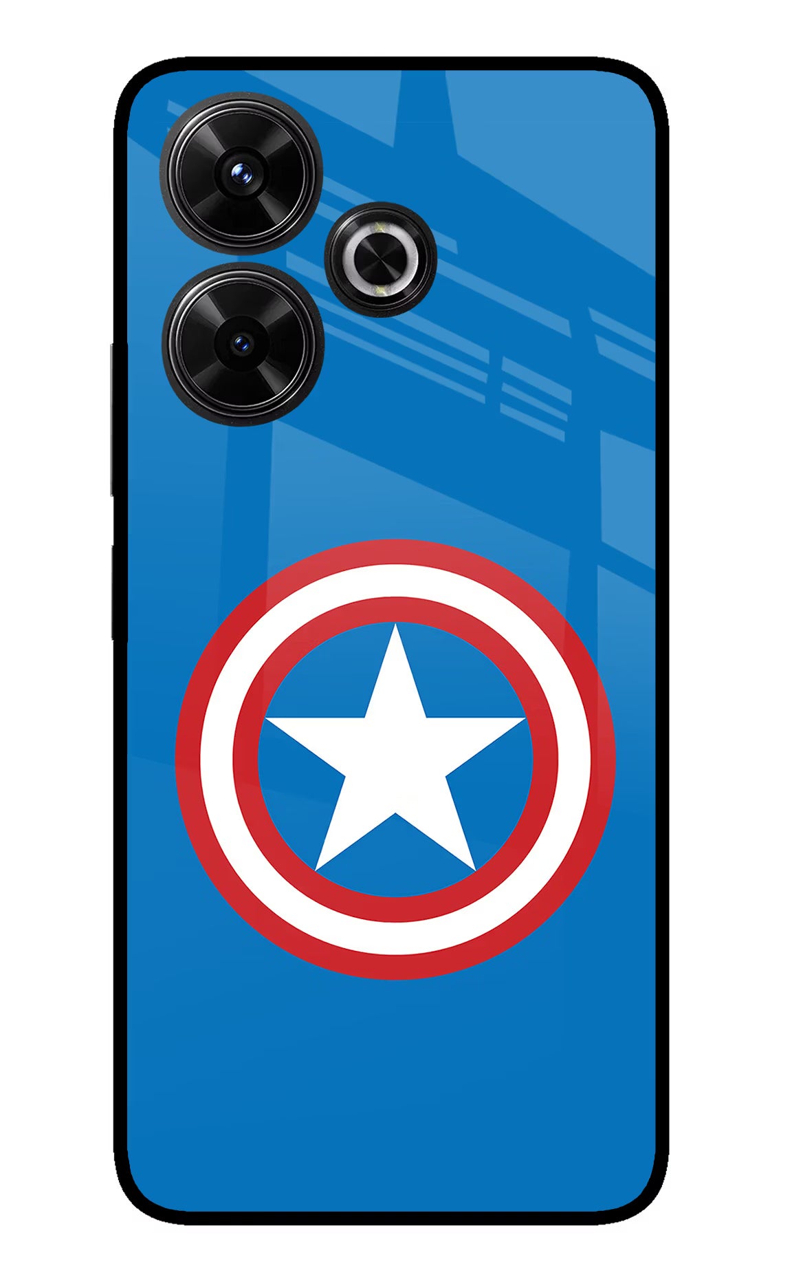 Captain America Logo Redmi 13 5G Glass Case