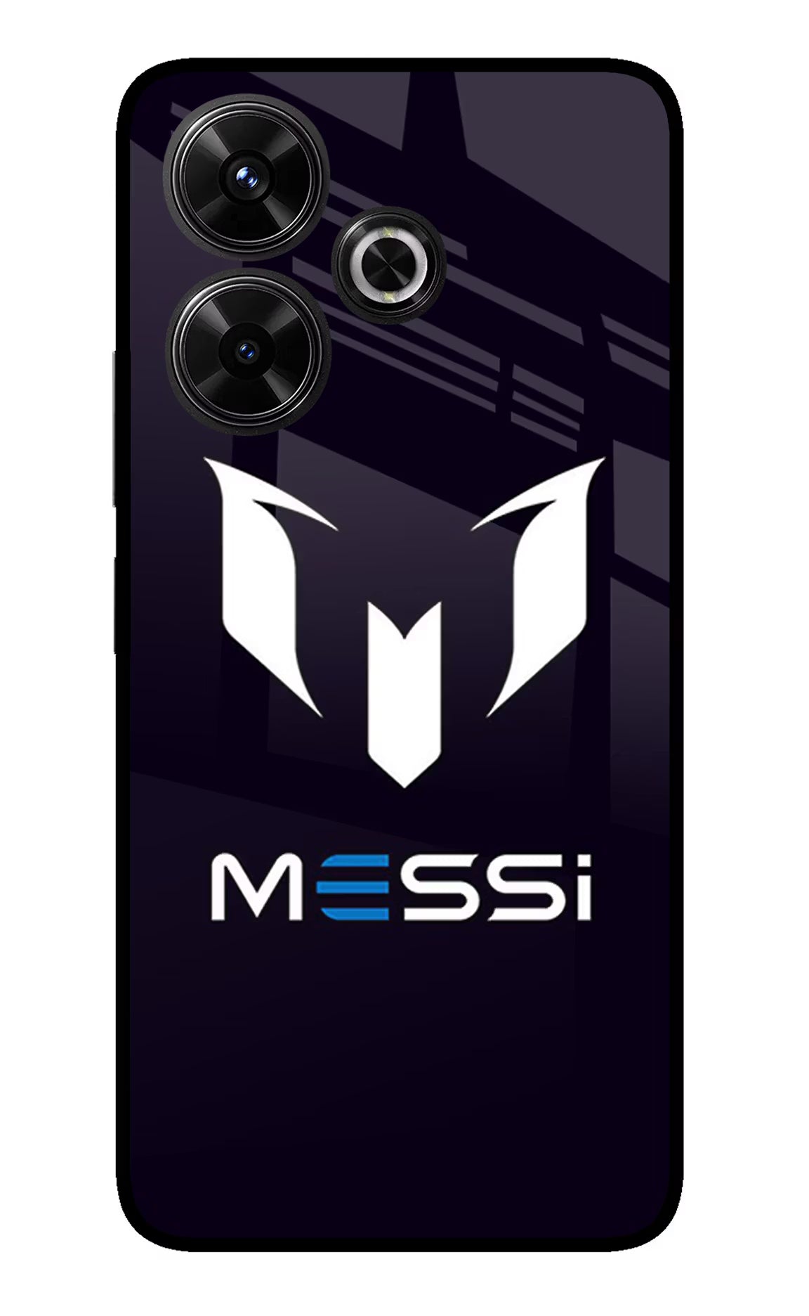 Messi Logo Redmi 13 5G Glass Case