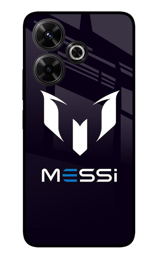 Messi Logo Redmi 13 5G Glass Case