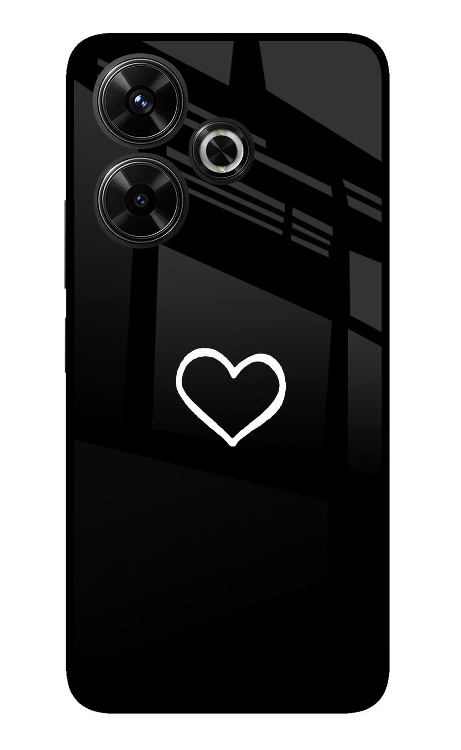 Heart Redmi 13 5G Back Cover, Glass case