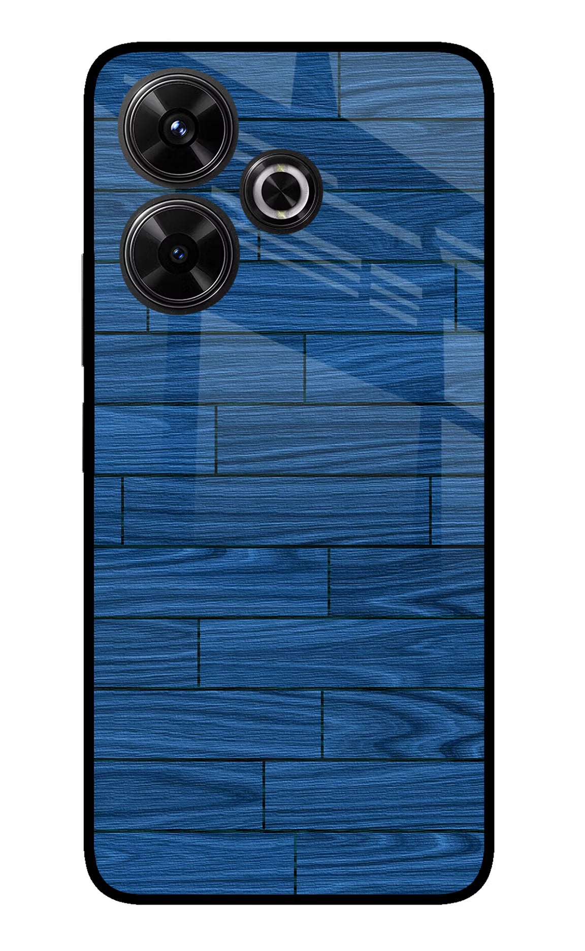 Wooden Texture Redmi 13 5G Glass Case Back Cover by Casekaro