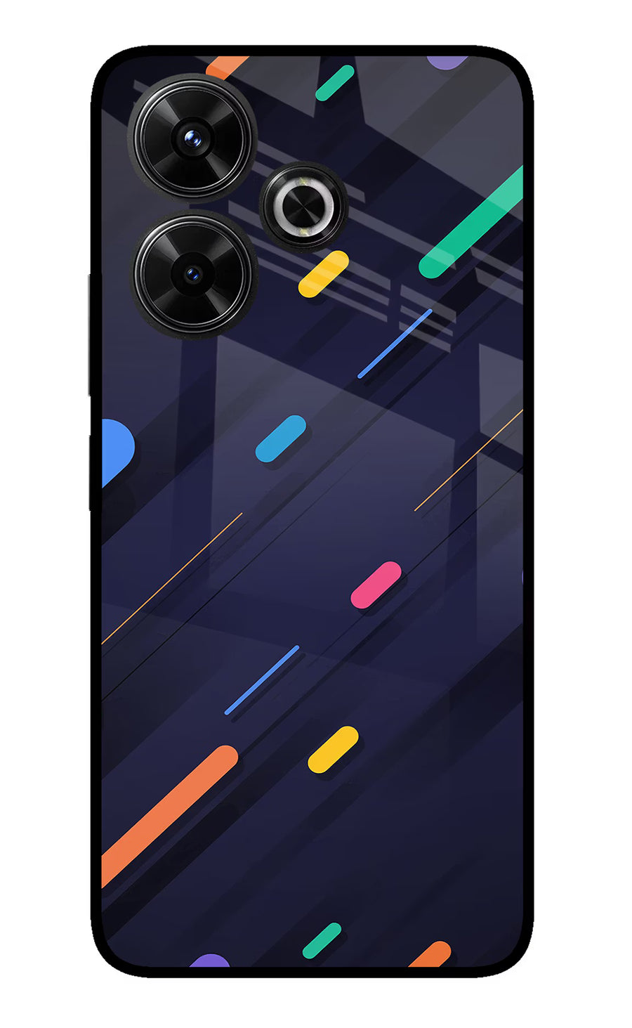 Abstract Design Redmi 13 5G Back Cover, Glass case