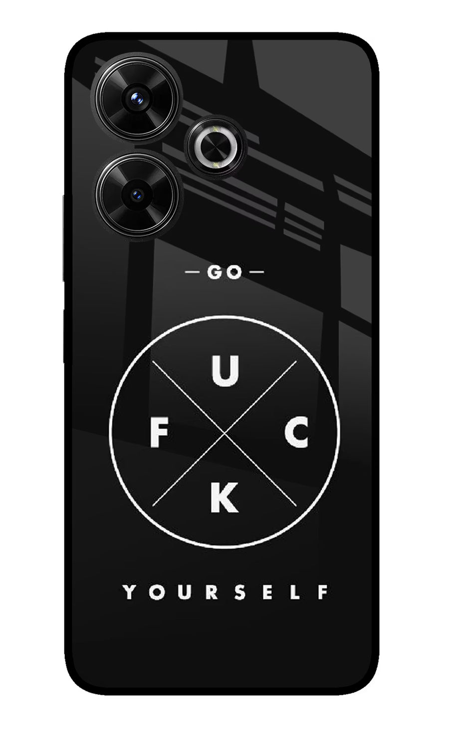 Go Fuck Yourself Redmi 13 5G Back Cover, Glass case