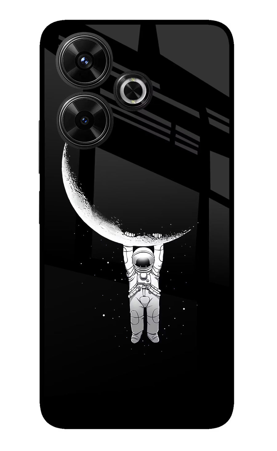 Moon Space Redmi 13 5G Back Cover, Glass case