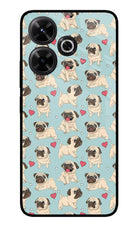 Pug Dog Redmi 13 5G Glass Case Back Cover by Casekaro