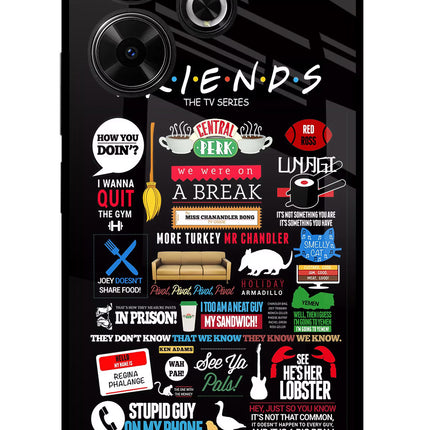 FRIENDS Redmi 13 5G Glass Case