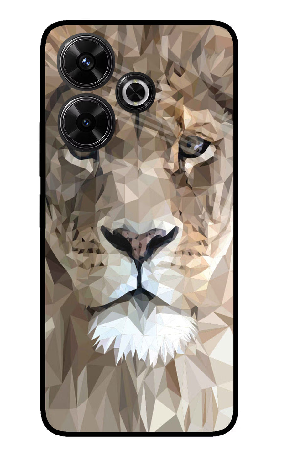 Lion Art Redmi 13 5G Back Cover, Glass case