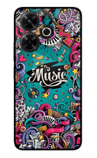 Music Graffiti Redmi 13 5G Glass Case