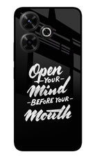 Open Your Mind Before Your Mouth Redmi 13 5G Glass Case