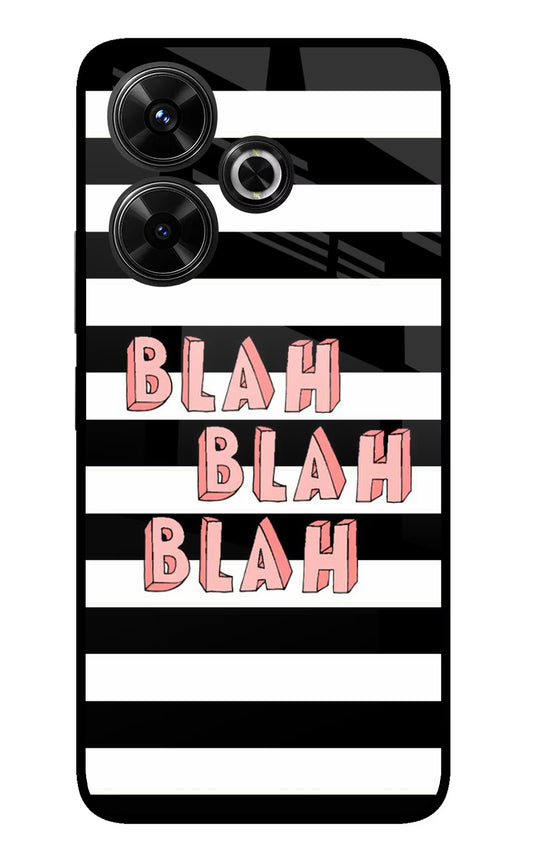 Blah Blah Blah Redmi 13 5G Glass Case
